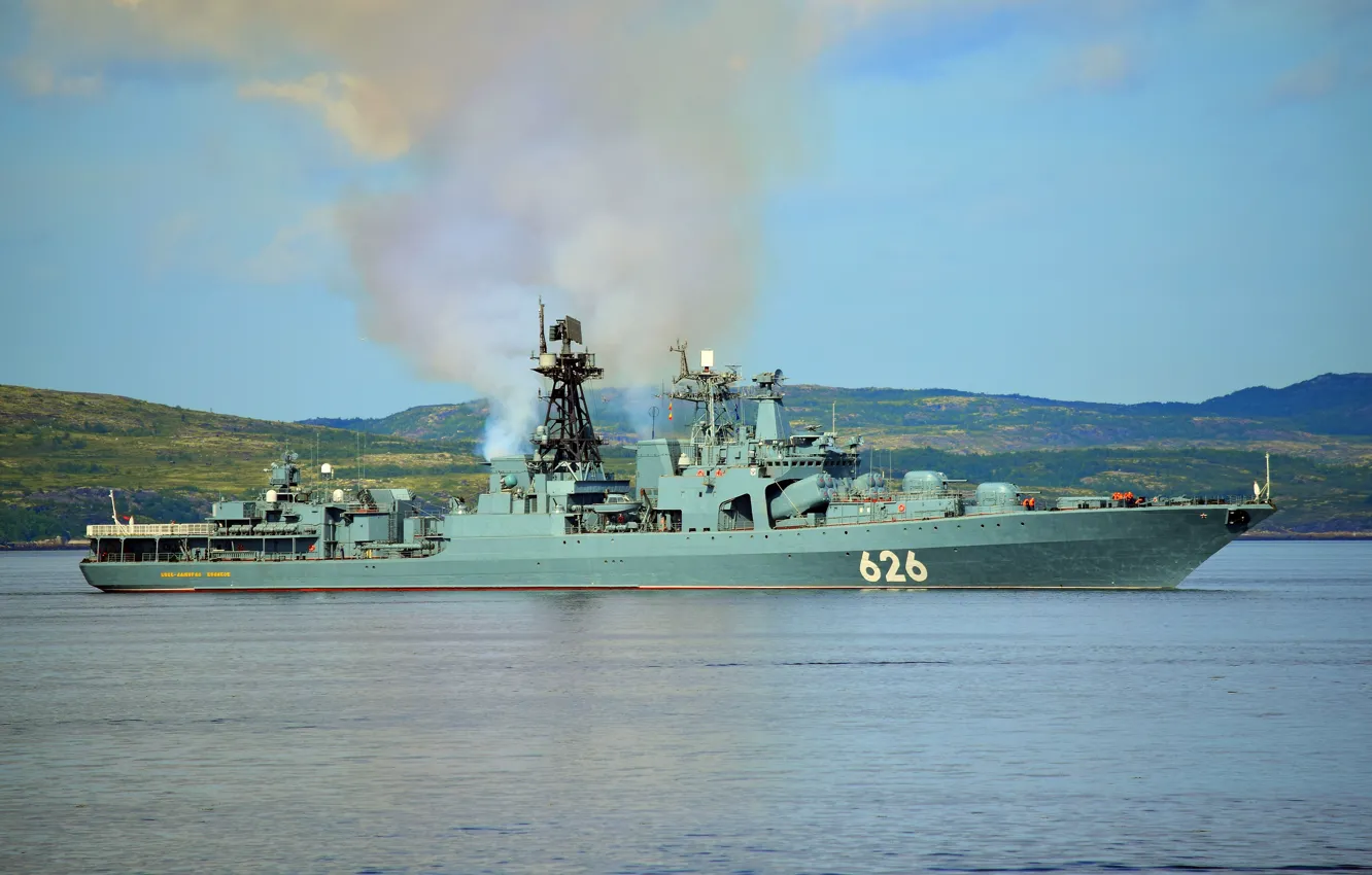 Photo wallpaper ship, large, anti-submarine, project 1155, Vice Admiral Kulakov