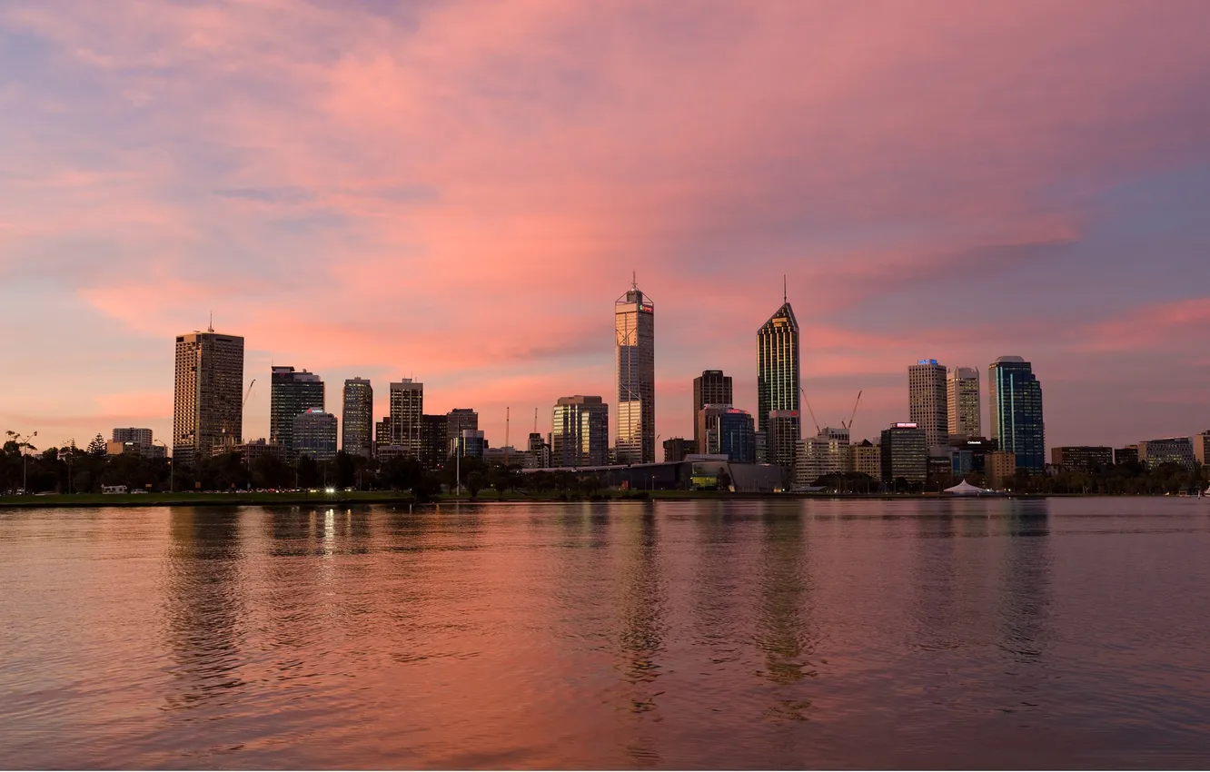 Photo wallpaper city, the city, Australia, Perth
