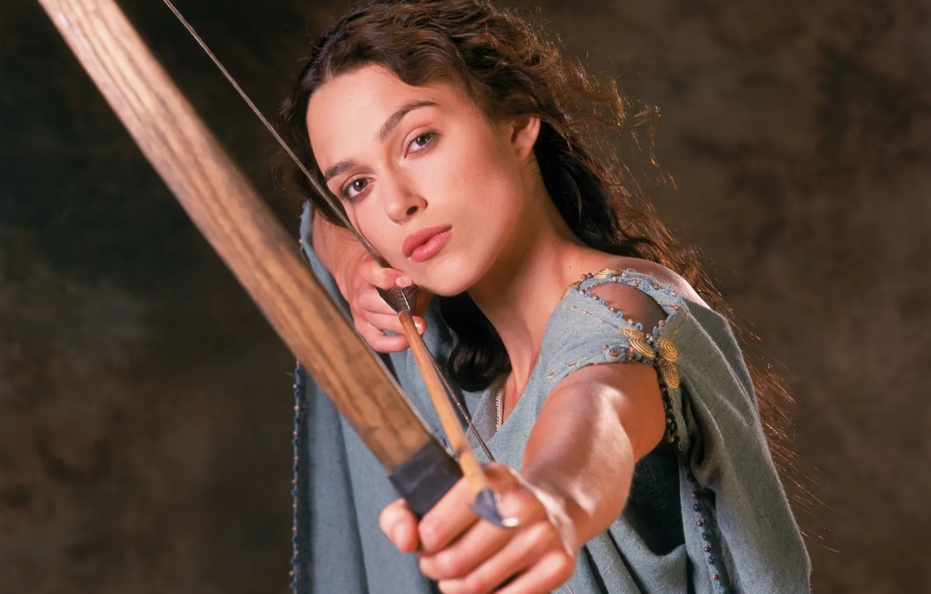 Photo wallpaper girl, face, the film, hair, actress, bow, Keira Knightley, Keira Knightley