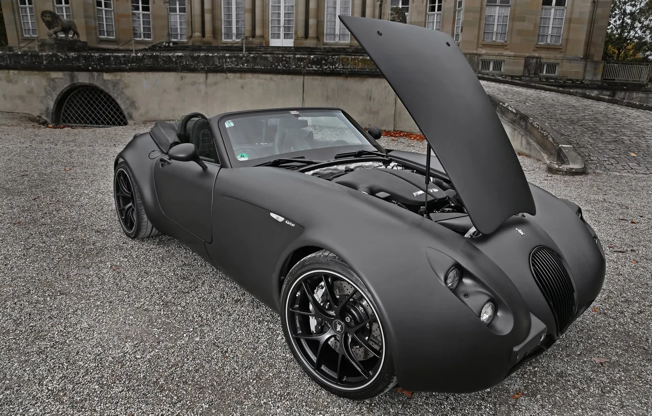 Photo wallpaper car, machine, engine, motor, 3000x2000, engine, Wiesmann Black Bat