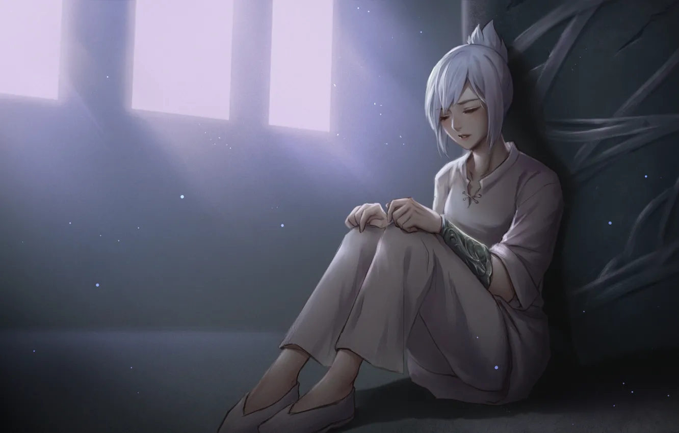 Photo wallpaper girl, League of Legends, riven