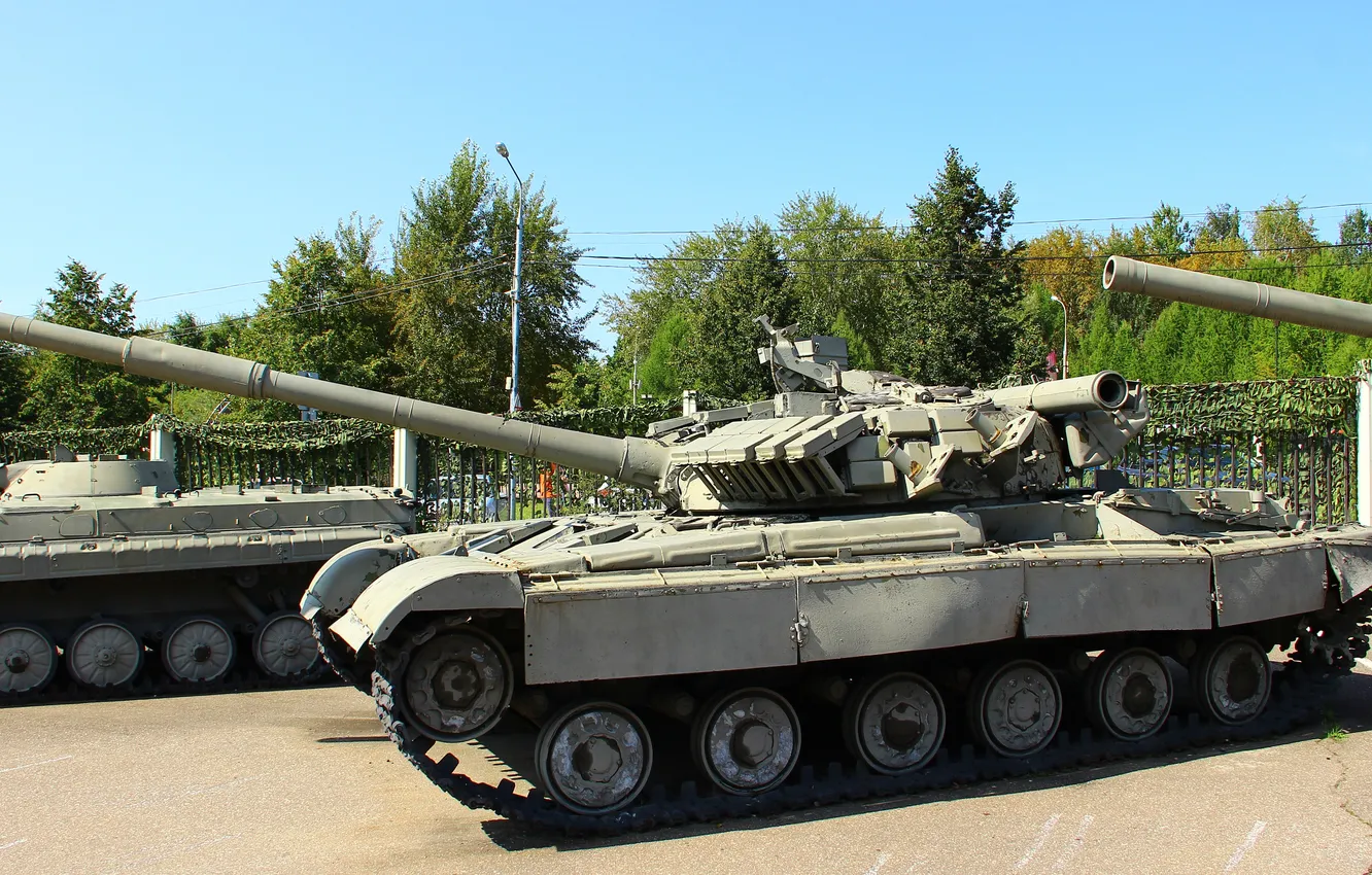 Photo wallpaper Moscow, USSR, Tank, T-64A, Poklonnaya Gora, The Museum of G.O.R.A.