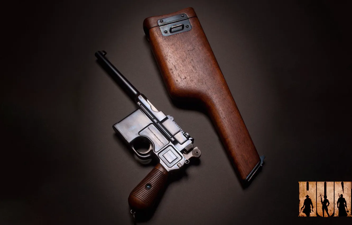 Photo wallpaper gun, holster, Mauser