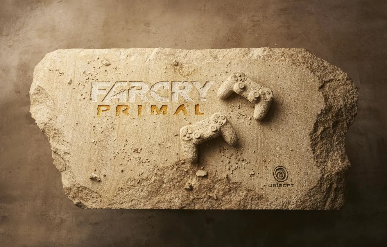 Photo wallpaper Stone, Far Cry, Sony, PS4, Playstation 4, Primal