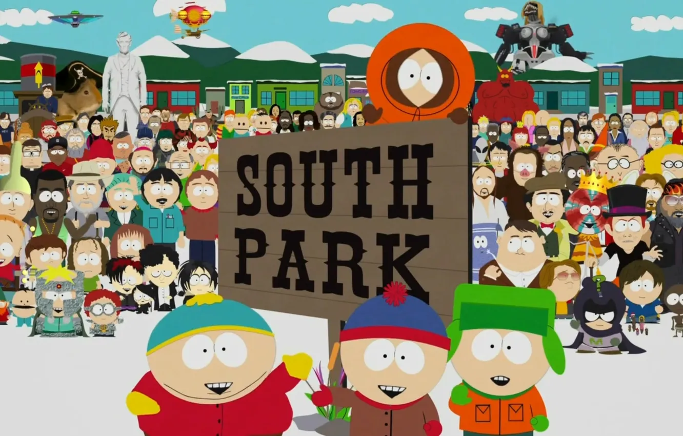 Photo wallpaper Kenny, South Park, saver, South Park, Cartman
