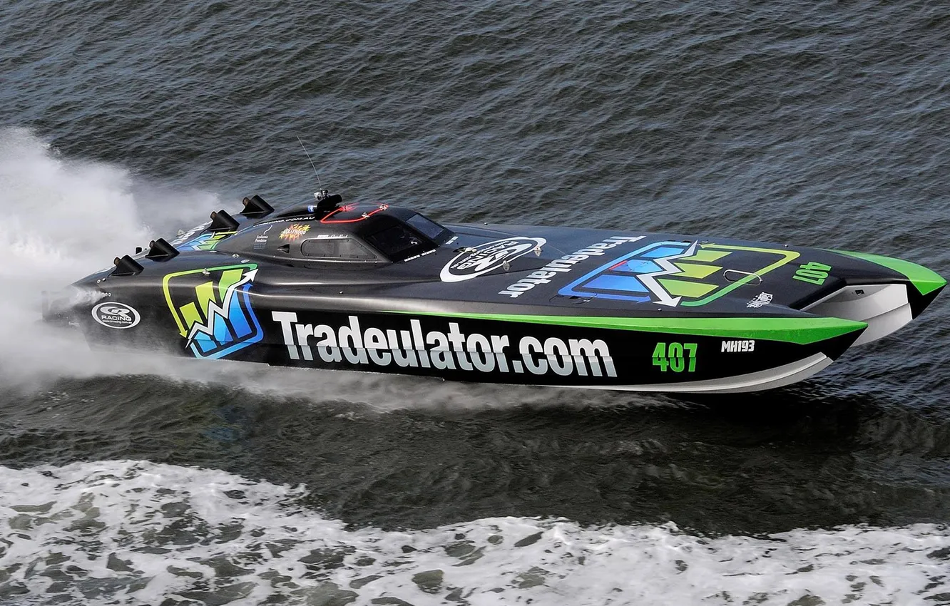 Photo wallpaper race, boat, speed