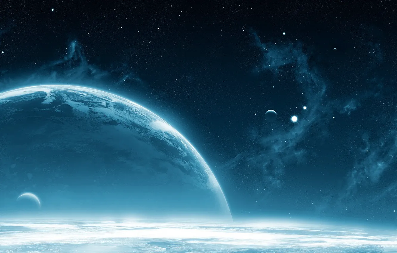 Photo wallpaper stars, the atmosphere, Planet