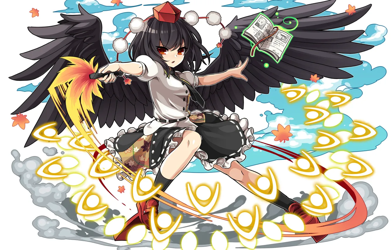 Photo wallpaper girl, magic, touhou, Touhou, Touhou