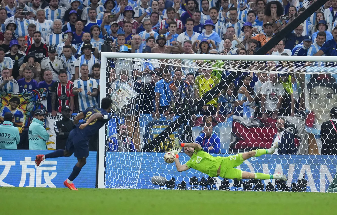 Photo wallpaper football, football, save, Emiliano Martinez, Emiliano Martinez