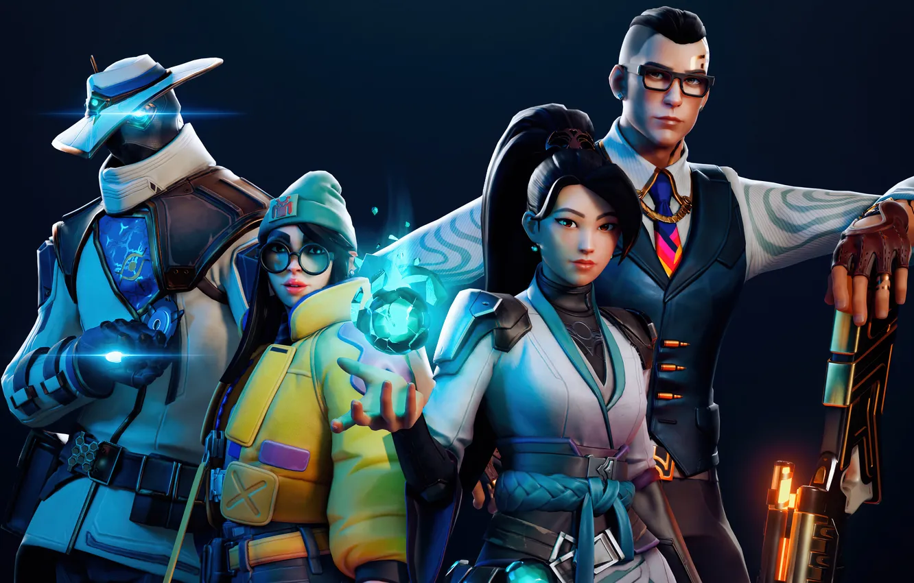 Photo wallpaper games, KillJoy, Cypher, Sage, Character Art, Valorant