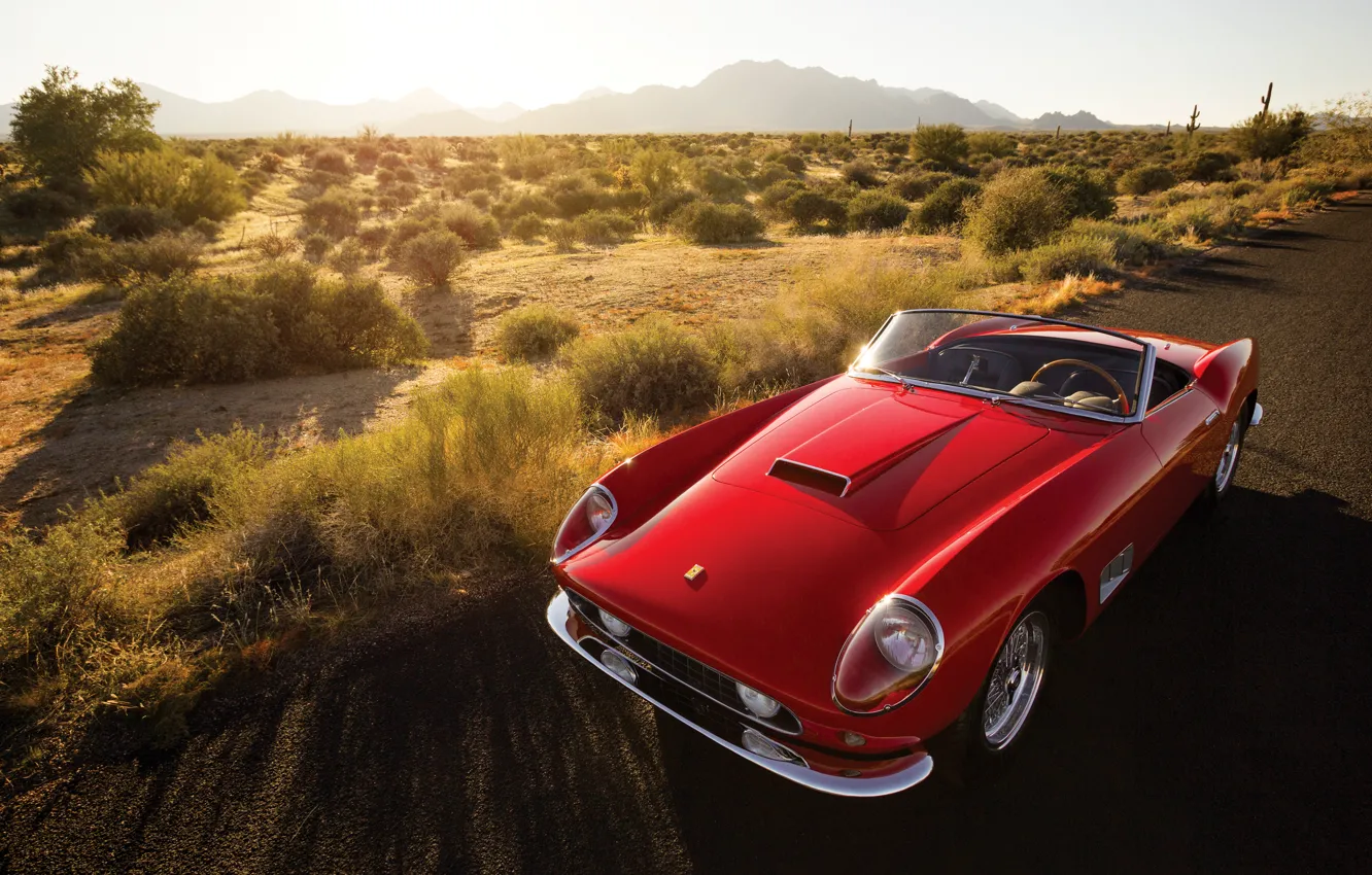 Photo wallpaper Ferrari, Ferrari, CA, Spyder, California, 1958, 250 GT, Long Wheelbase