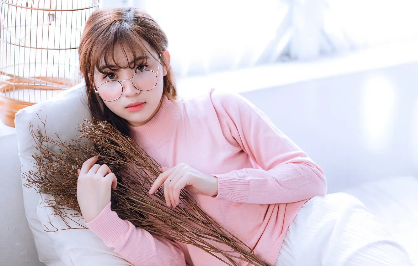 Photo wallpaper look, girl, portrait