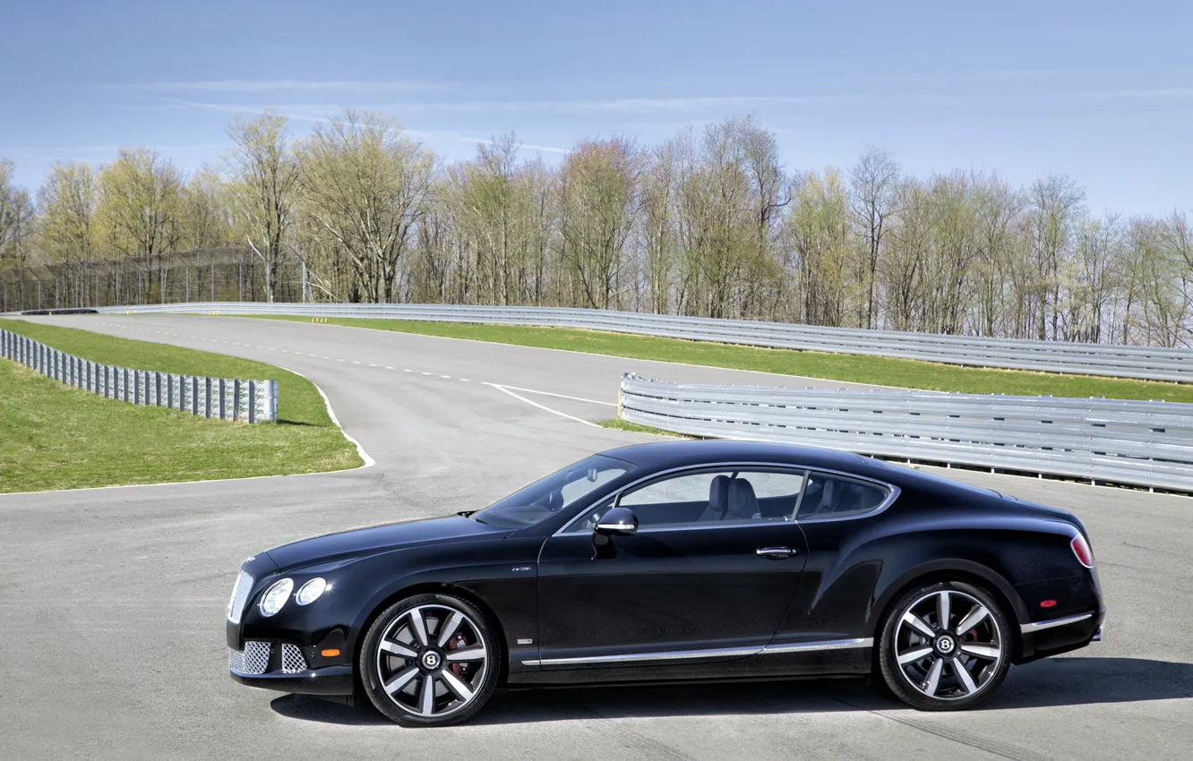 Photo wallpaper car, auto, Bentley, side view, track, Continental GT Speed, The Le Mans Edition