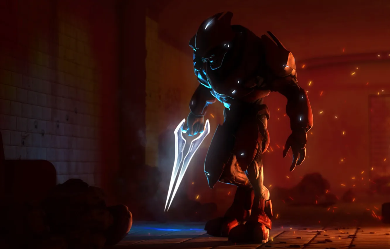 Photo wallpaper Halo, fan art, Master Chief, Covenant