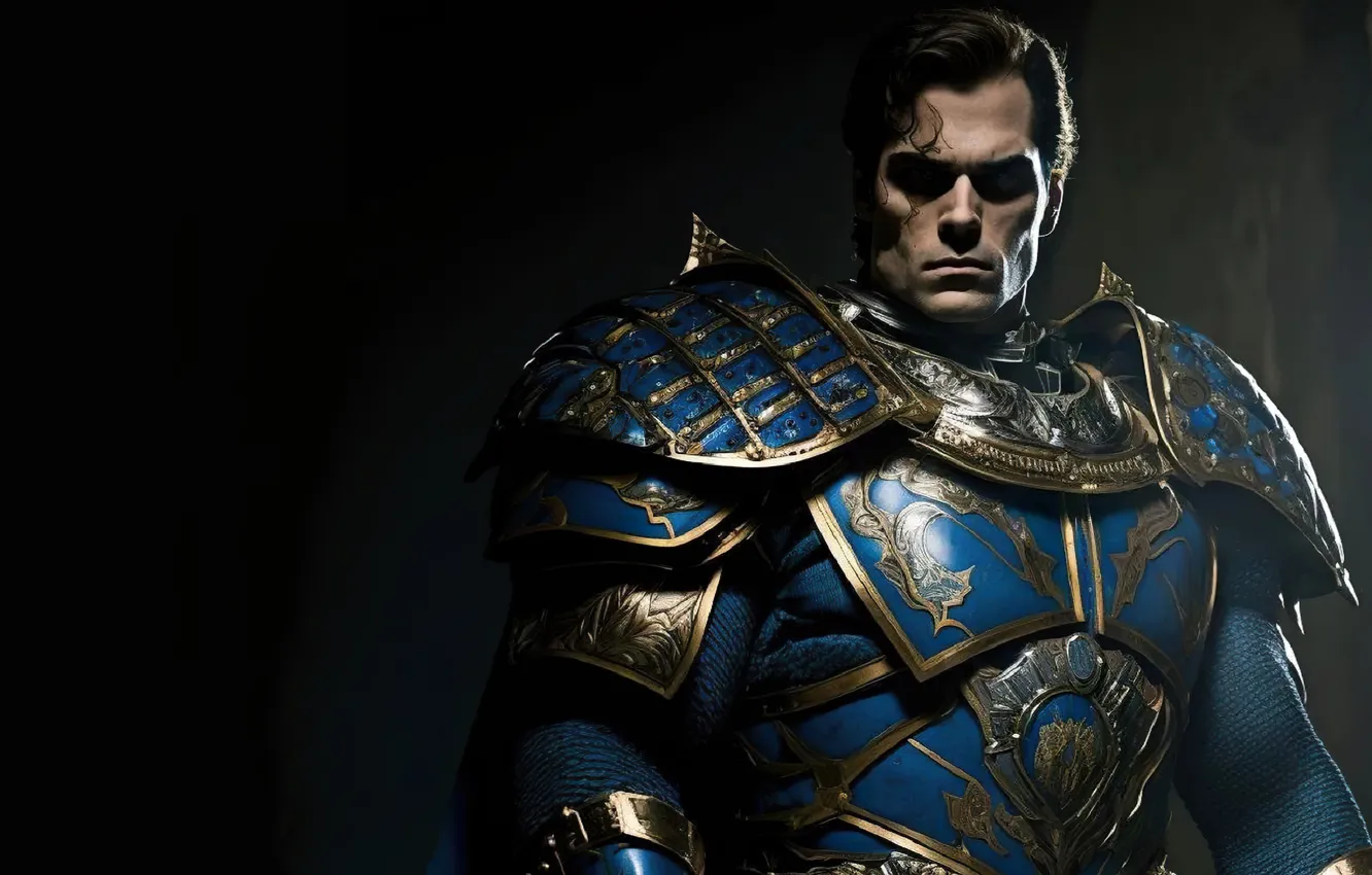 Photo wallpaper the game, characters, space Marines, fan art, Henry Cavill, Warhammer 40,000: Space Marine