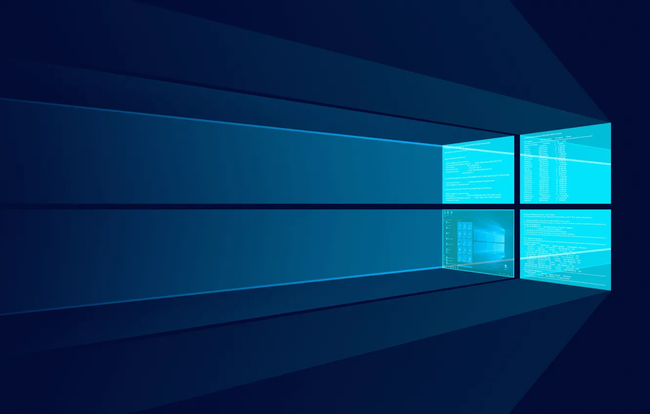 Photo wallpaper Windows 10, Windows Server, Windows Server 2016, Server Desktop