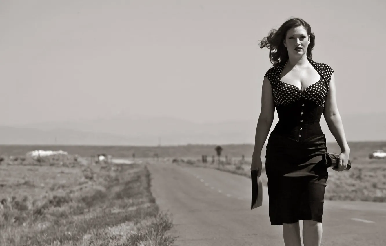 Photo wallpaper girl, loneliness, anger