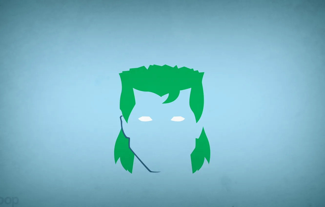 Photo wallpaper minimalism, super hero, blo0p, Captain Planet
