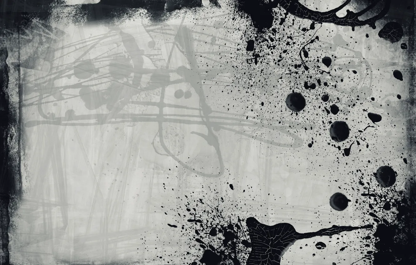 Photo wallpaper drops, background, paint, black, style, texture, art, grunge