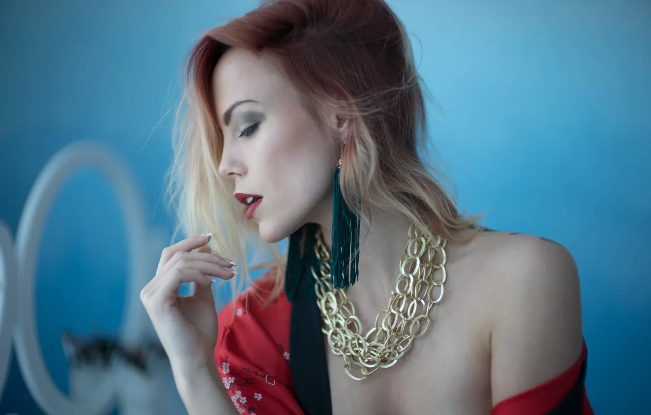 Photo wallpaper face, style, model, hair, Miri
