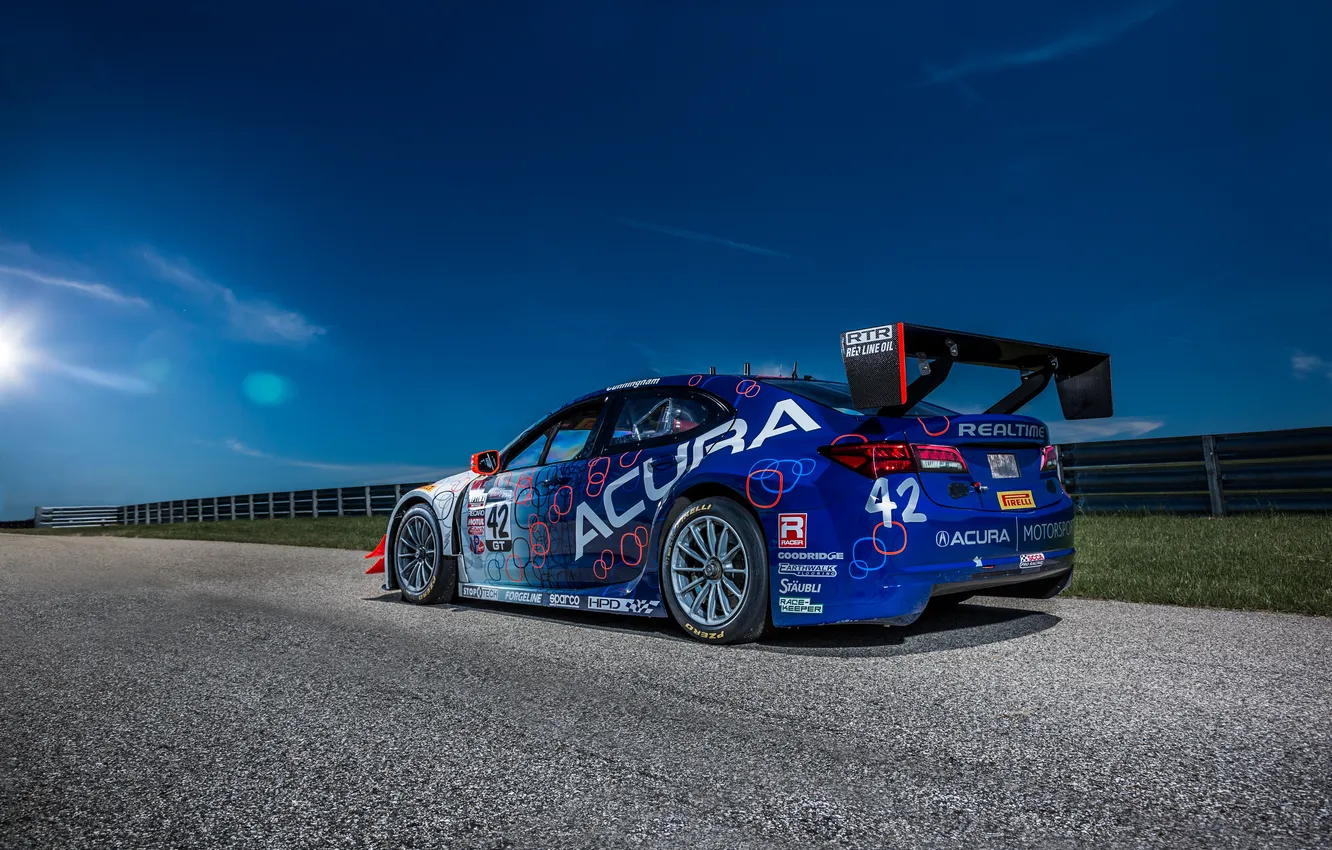Photo wallpaper Acura, Acura, Race Car, 2014, TLX
