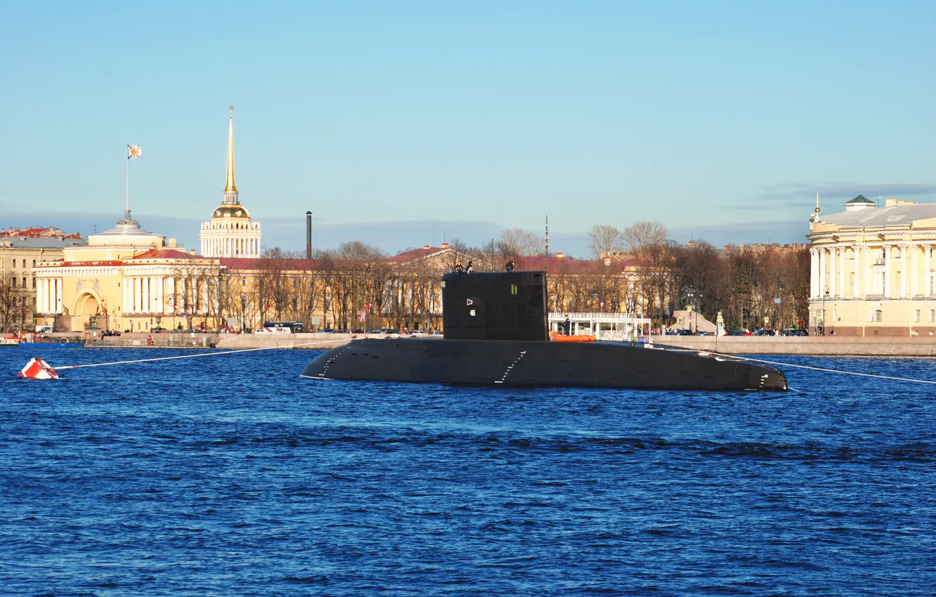 Photo wallpaper boat, underwater, Neva, diesel