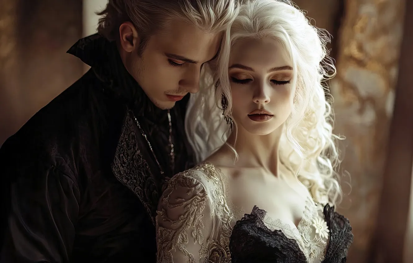 Photo wallpaper look, girl, light, love, face, pose, portrait, makeup