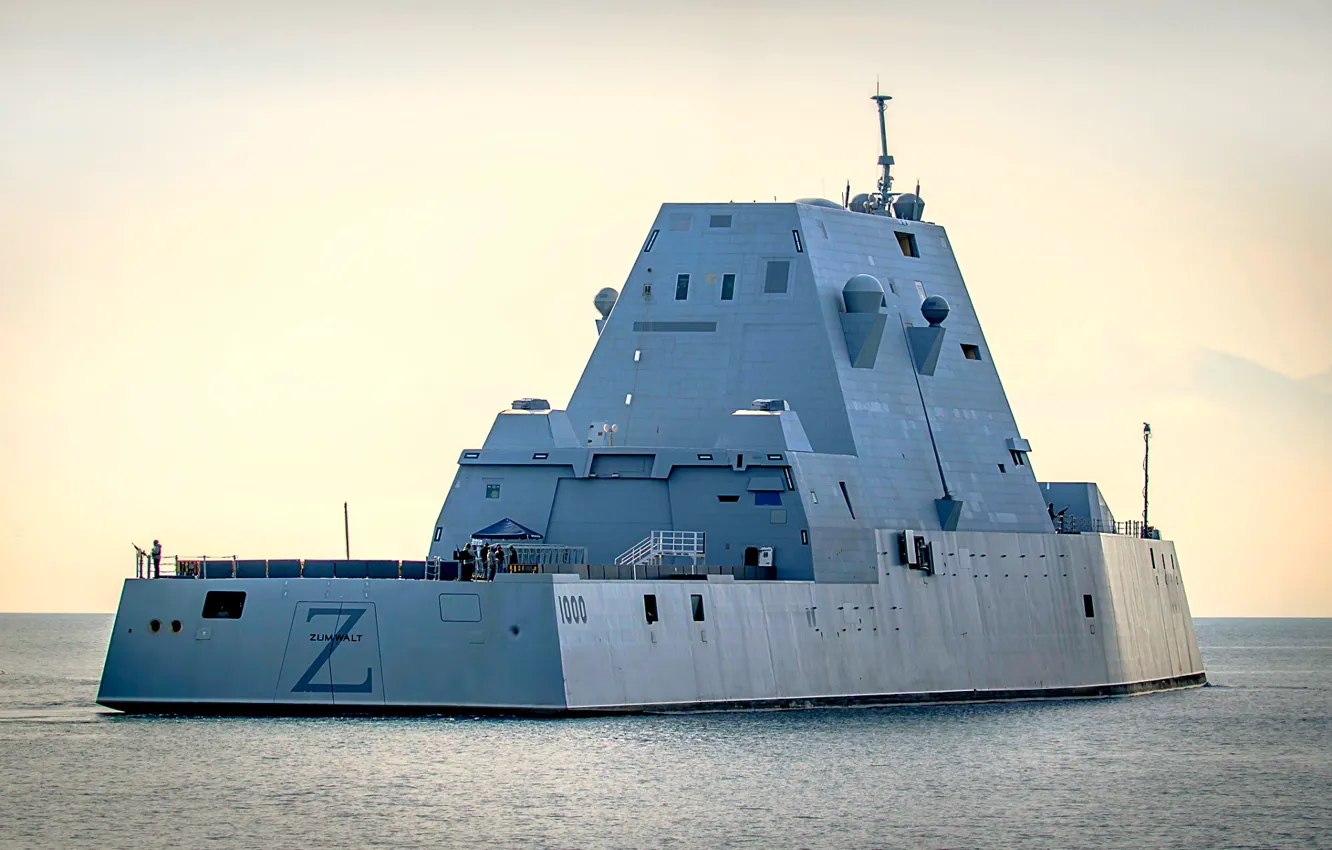 Photo wallpaper feed, squadron, destroyer, Zumwalt