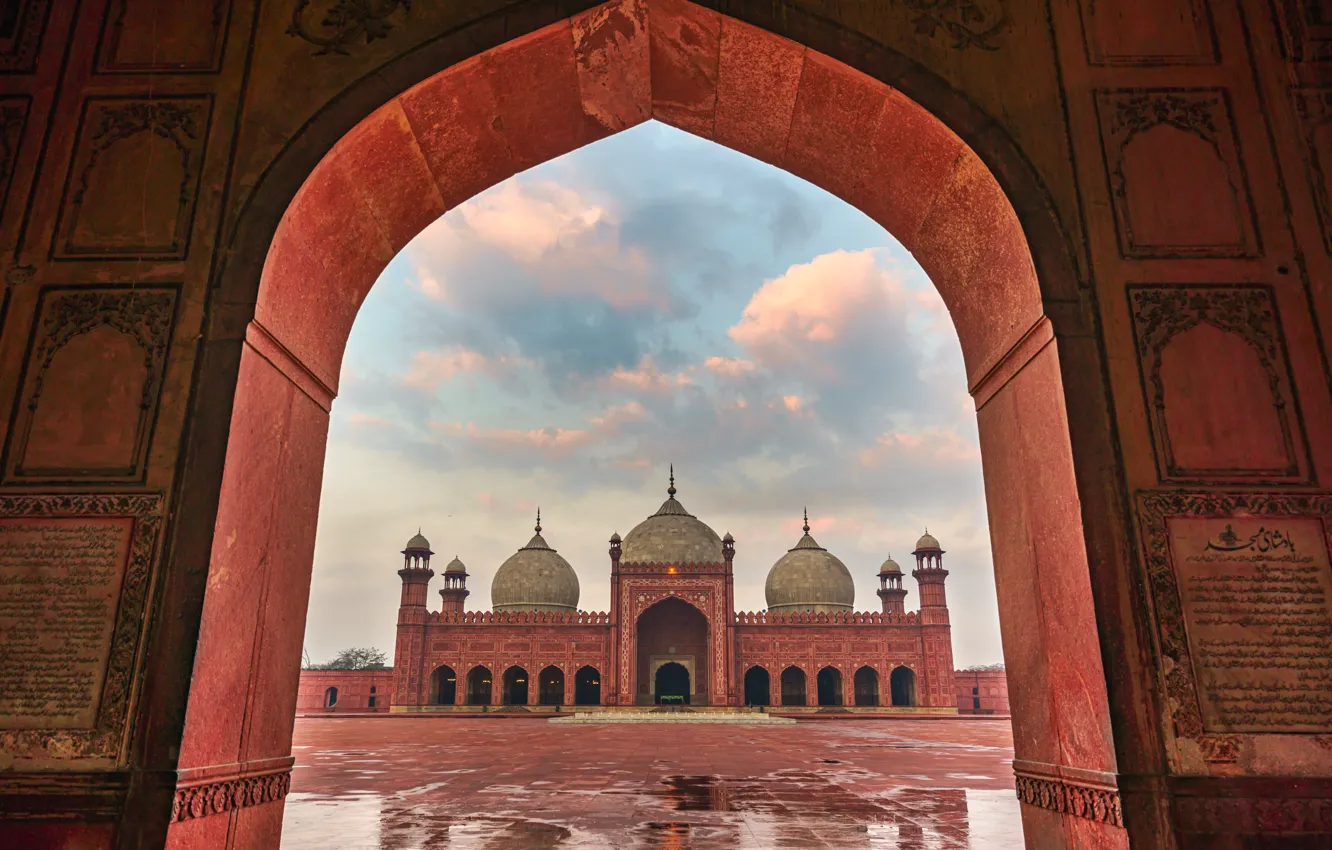 Photo wallpaper Pakistan, Lahore, Badshahi Mosque