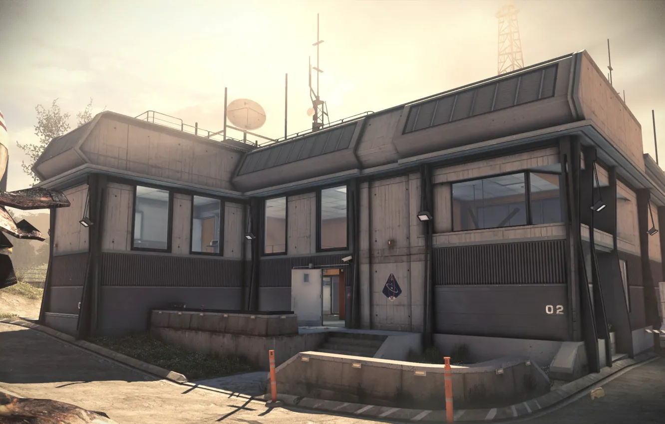 Photo wallpaper antenna, buildings, Call of Duty - Ghosts - Ignition