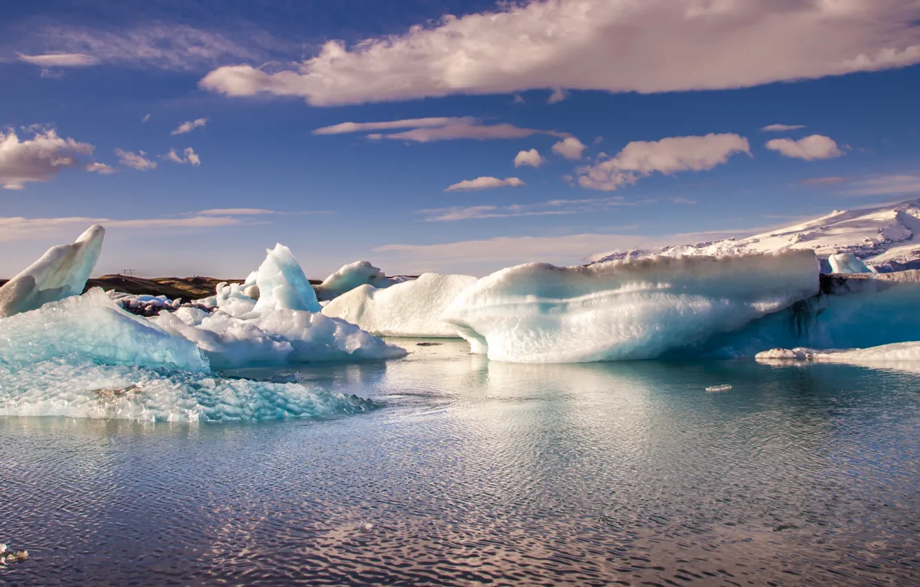 Photo wallpaper sea, iceberg, ice, Elandia