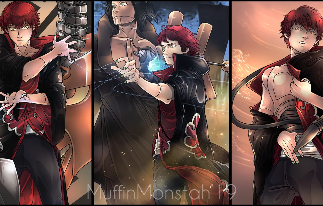 Photo wallpaper collage, Naruto, Naruto, Sasori