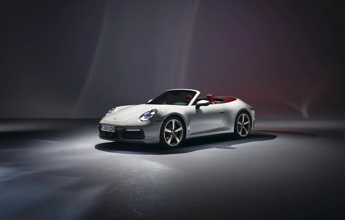 Photo wallpaper 911, Porsche, Carrera, Cabriolet, 2019