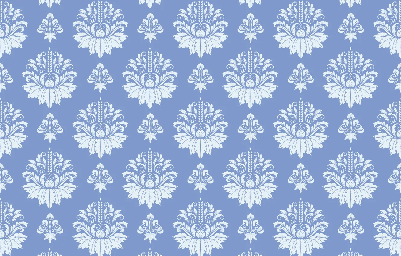 Photo wallpaper flowers, background, pattern, vector, texture, ornament, vintage, background