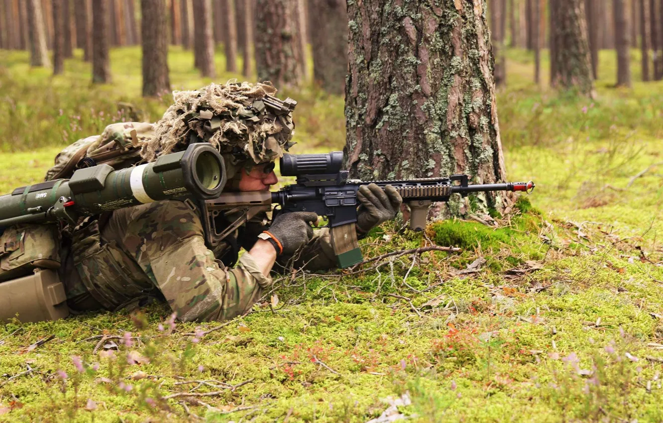Photo wallpaper weapons, soldiers, Danish Army