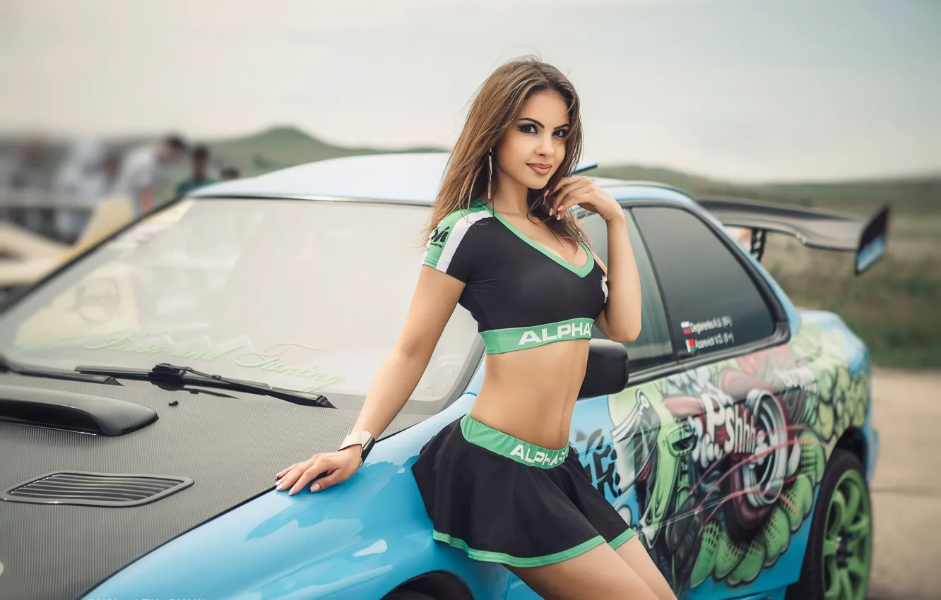 Photo wallpaper sexy, car and girl, Ruslan Tkachuk, Ira mitichkina