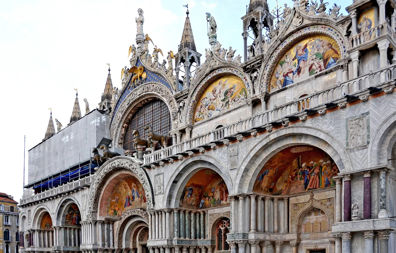 Photo wallpaper Italy, Venice, architecture, The Cathedral Of St. Mark