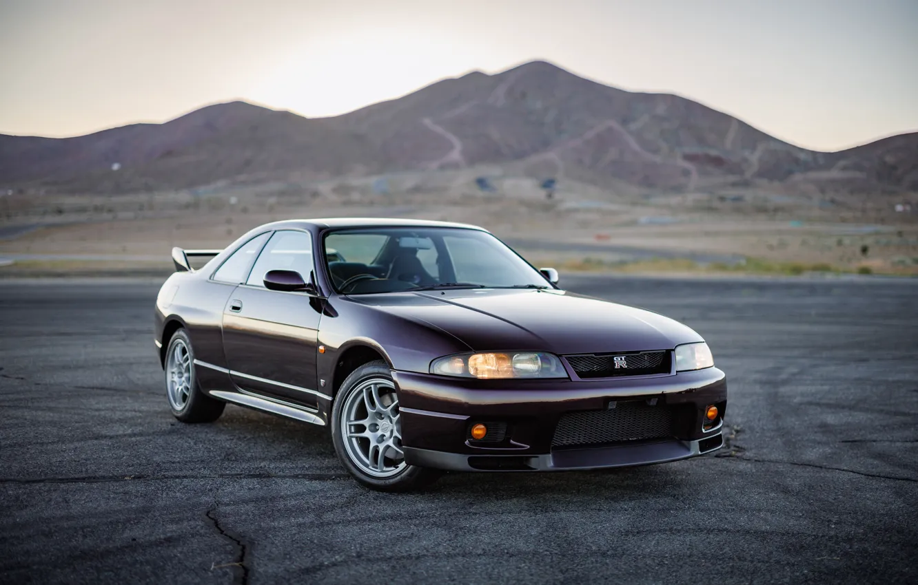 Photo wallpaper Nissan, GT-R, skyline, R33, Nissan Skyline GT-R, front view