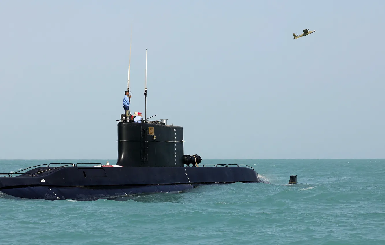 Photo wallpaper Iran, submarine, UAV, Fateh, Jobin