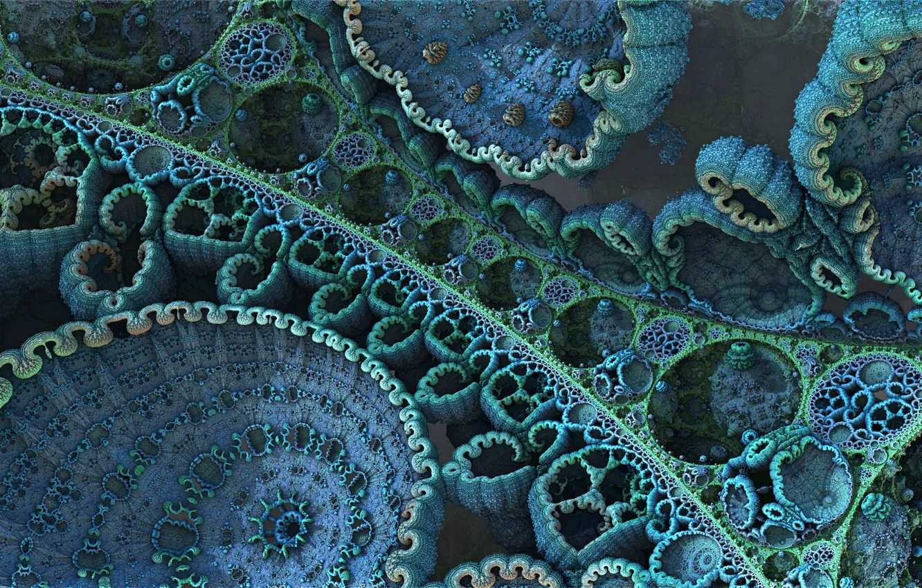 Photo wallpaper abstraction, pattern, green