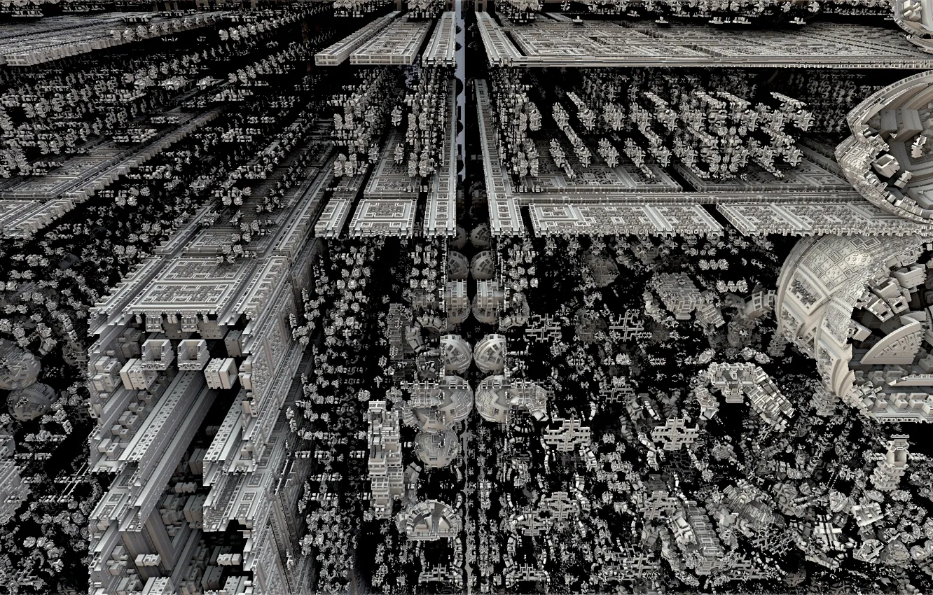 Photo wallpaper abstraction, background, form, Fractal