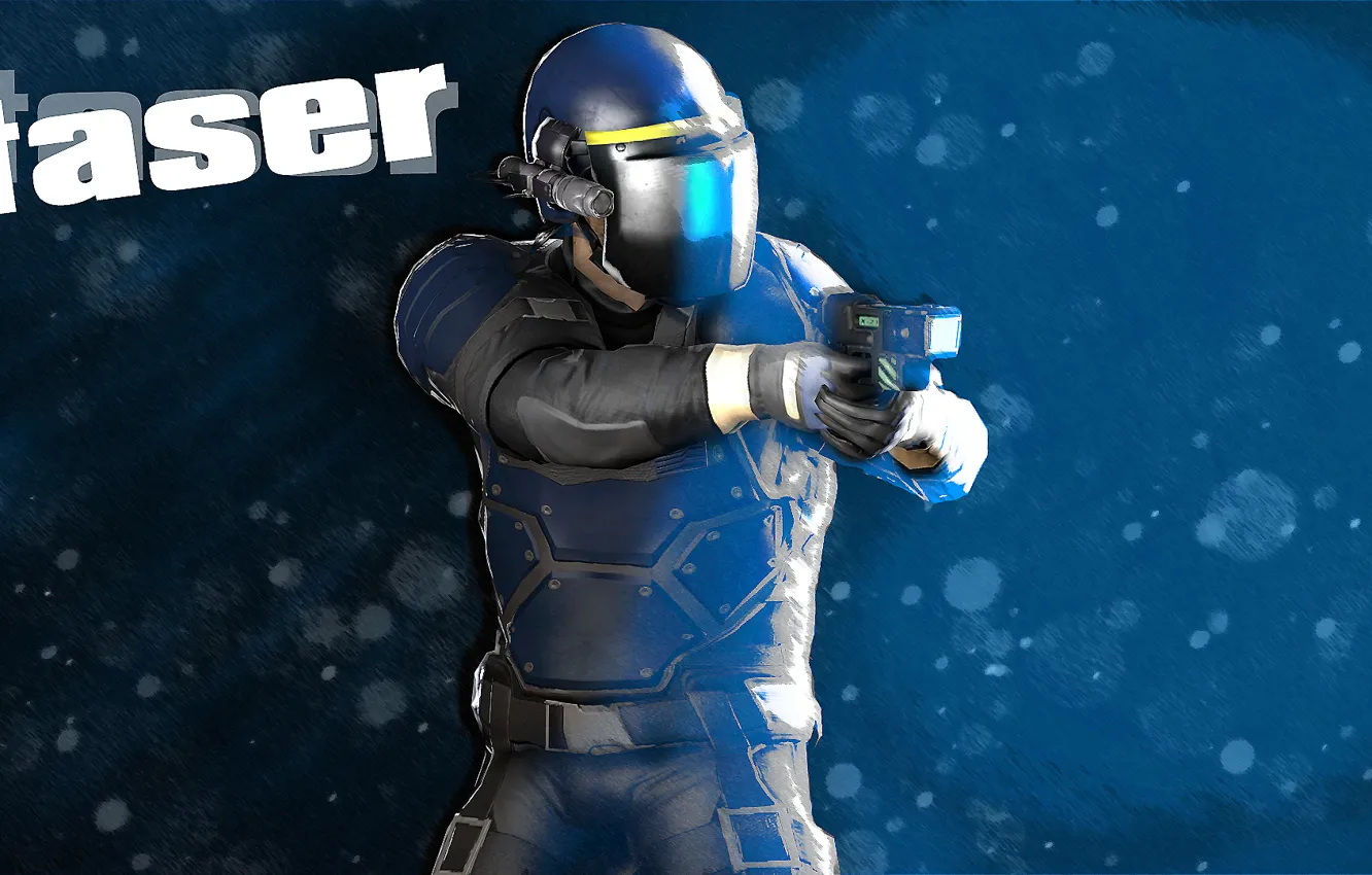 Photo wallpaper fon, Overkill Software, PAYDAY 2, Taser, The Taser