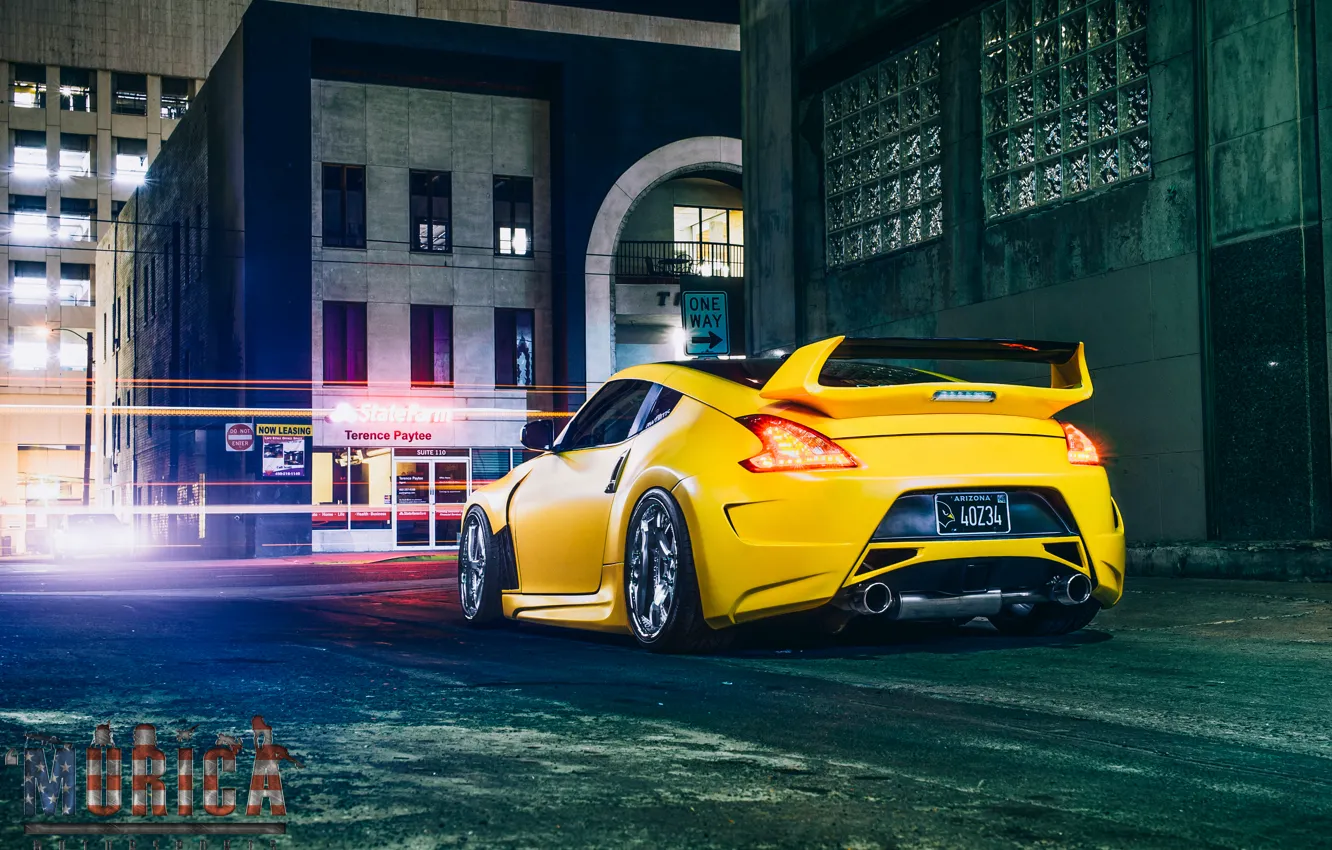 Photo wallpaper machine, auto, Nissan, spoiler, auto, 370z, feed, Z34