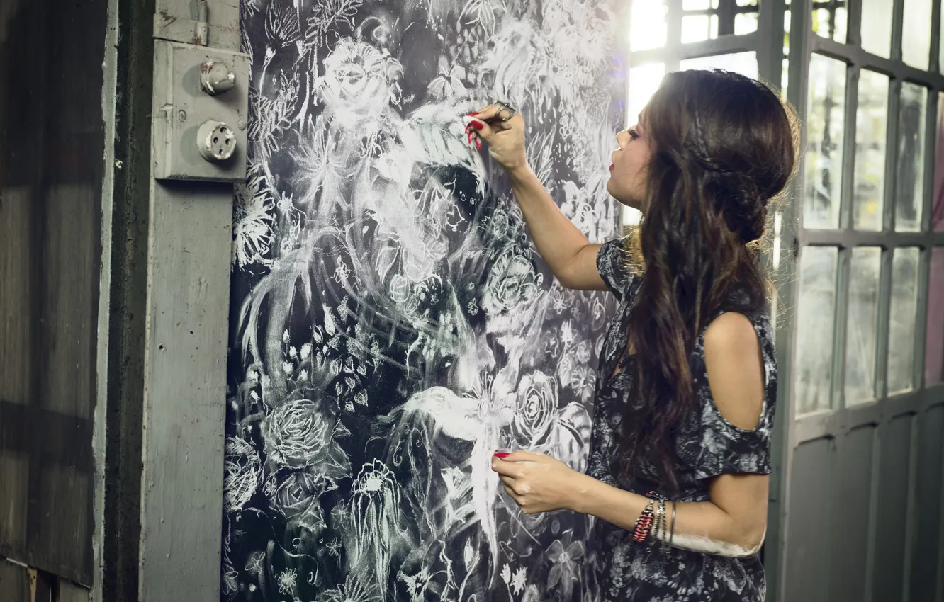 Photo wallpaper girl, model, actress, Selena Gomez, Adidas NEO Summer