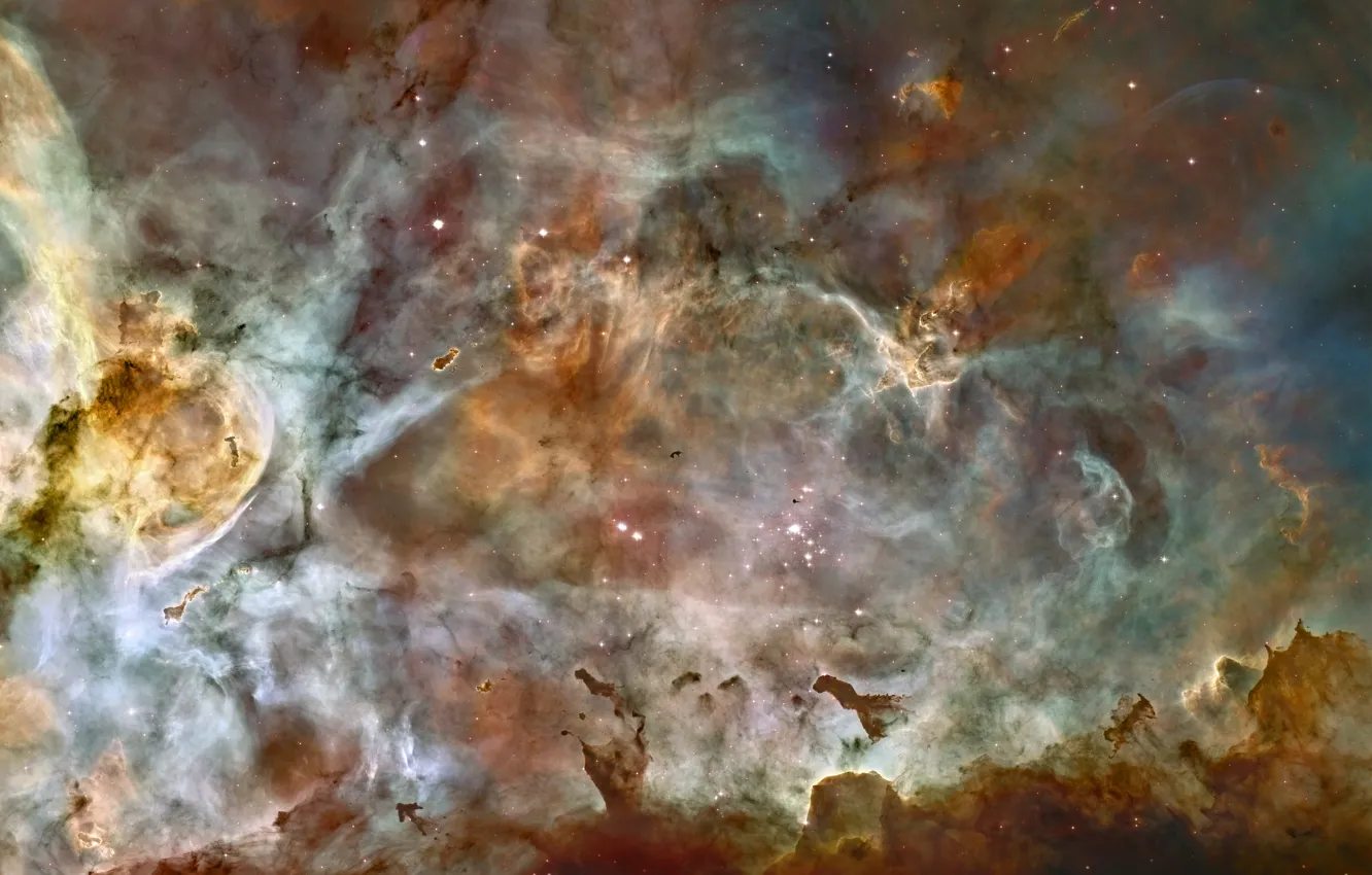 Photo wallpaper the sky, space, stars, flash, spot