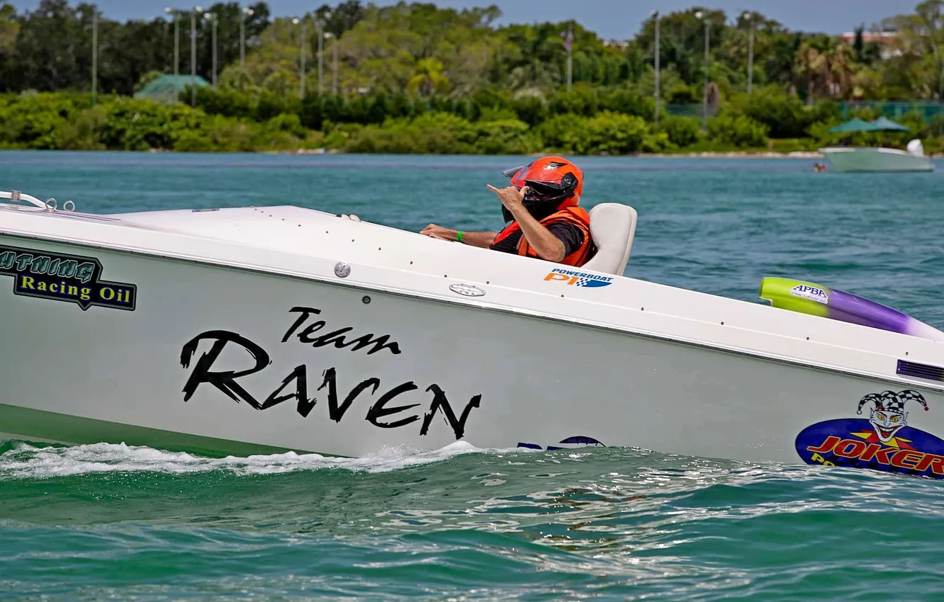 Photo wallpaper race, boat, speed