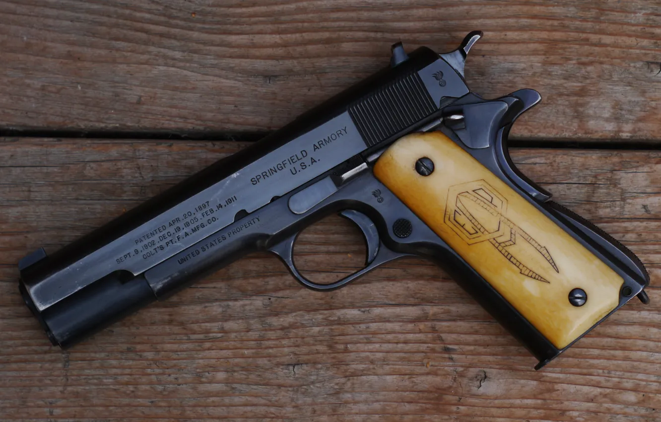 Photo wallpaper gun, weapons, gun, pistol, weapon, M1911, 1911, M1911 pistol
