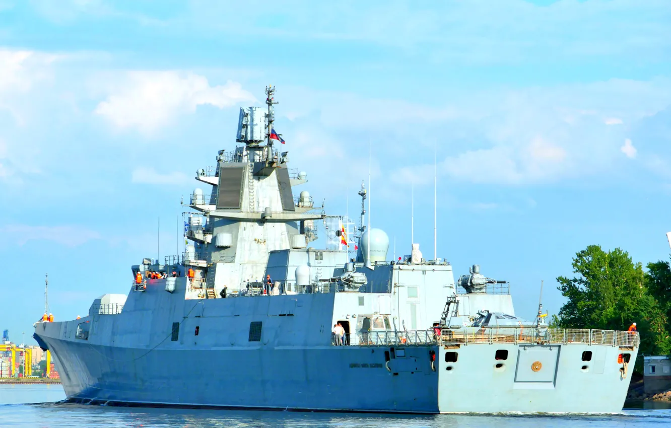 Photo wallpaper frigate, feed, Admiral Kasatonov