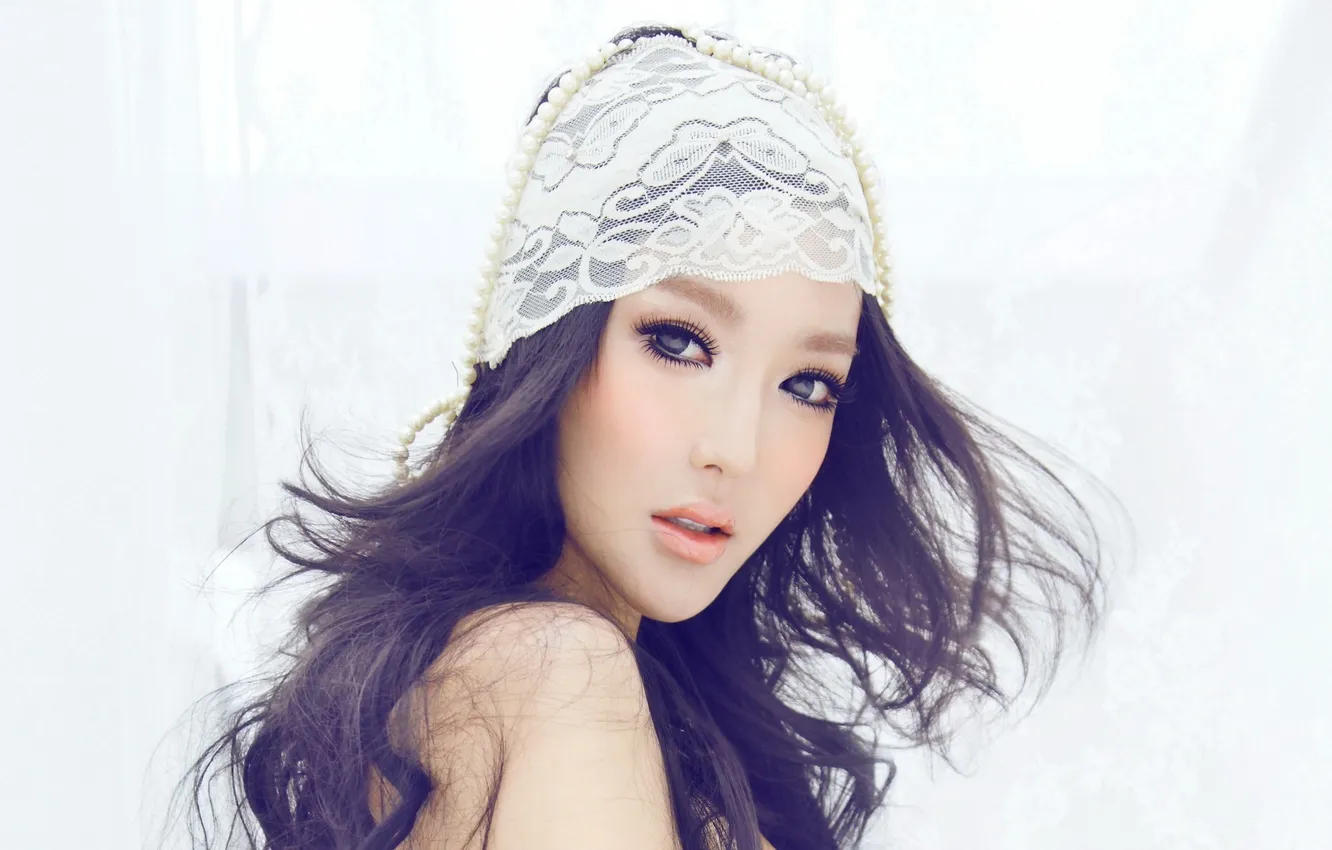 Photo wallpaper girl, model, Asian, Li Ying Zhi