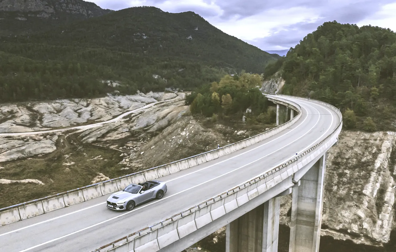 Photo wallpaper Mustang, Ford, Ford Mustang GT Convertible